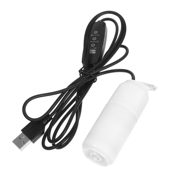 TITINICE Small Air Pump for Fish Tank with USB Charging and Silent Operation in White