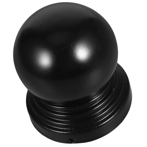TITINICE Black Metal Fence Post Caps with Ball Top Durable Iron Post Pipe Cap for Outdoor Railings