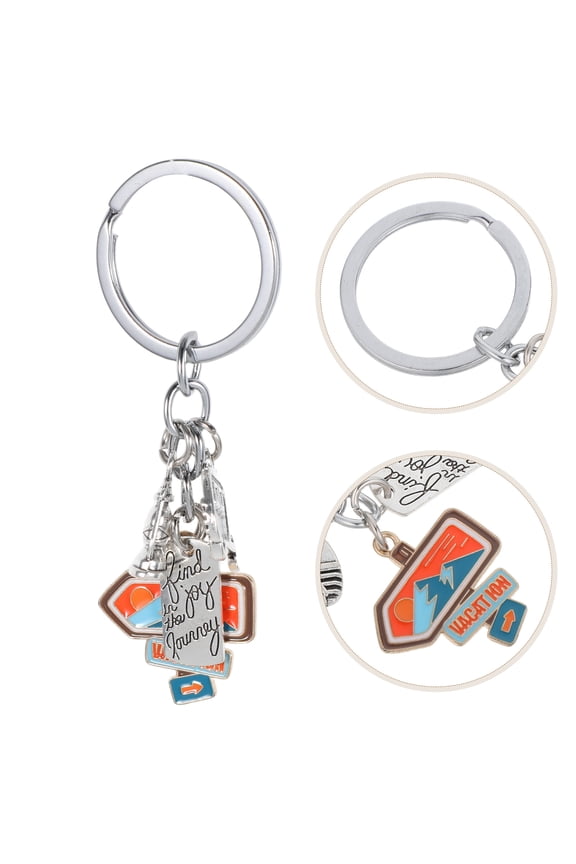 Multi Color Travel Keyring for Campers with Durable Zinc Alloy Design