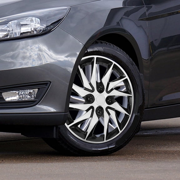 TITINICE Car Hubcap 14 Inch Multi Color Decorative Wheel Cover Easy Install and Removal