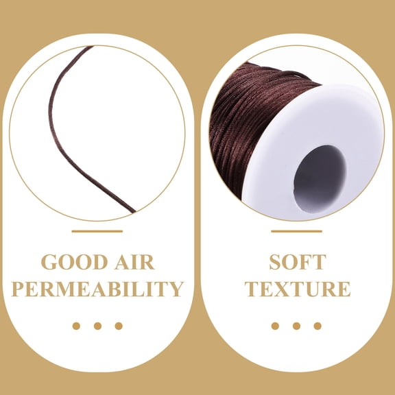 TITINICE Coffee Color Crochet Thread for Crafting Breathable Yarn Suitable for Knitting Projects