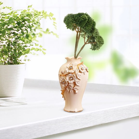 TITINICE Compact Design Faux Succulent Stems Dark Green for Home Decor Floral and Office Setting