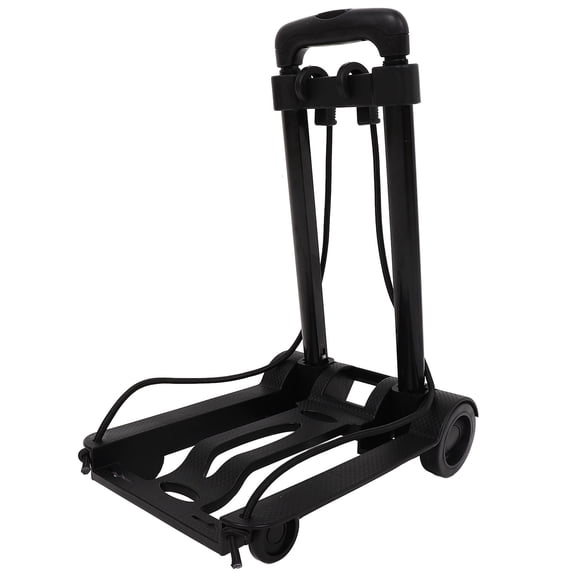 TITINICE Compact Folding Trolley Cart with Smooth Rolling Wheels and Elastic Cord for Secure Transport