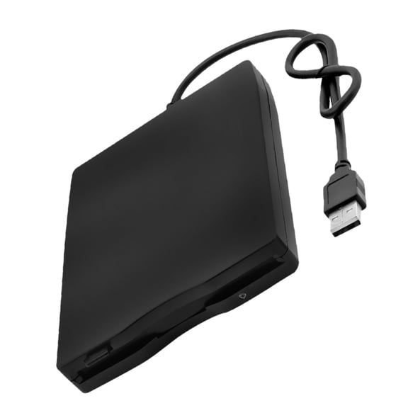 TITINICE External USB Floppy Disk Drive, Black, High-Speed Data Transfer Compatible with Vintage Floppy Disks