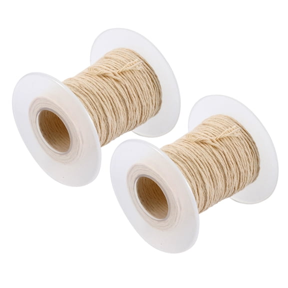 TITINICE Cotton Wick Spool Beige Braided Biodegradable DIY Candle Making