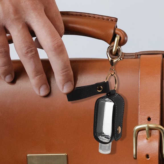 TITINICE Dark Grey Hand Holder Keychain with Bottle Cover for Portable Storage and Easy Attachment