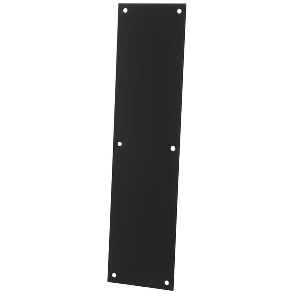 TITINICE Durable Black Stainless Steel Door Kick Guard Plate for Home Use with Easy Mounting and Scrape Resistance