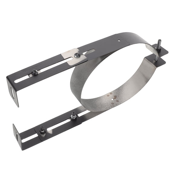 TITINICE Durable Black Stainless Steel Wall Mount Chimney Pipe Bracket with Adjustable Clamp for Secure Support