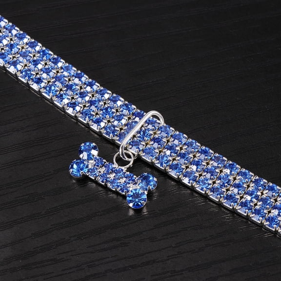 TITINICE Rhinestone Puppy Choker Pet Collar Luxury Pet Supplies 1Set