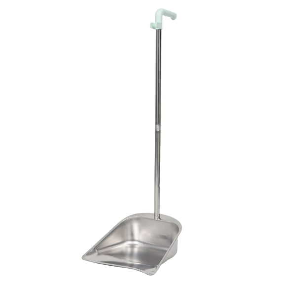 TITINICE Ergonomic Stainless Steel Dustpan with Long Handle for Kitchen and Lobby Use