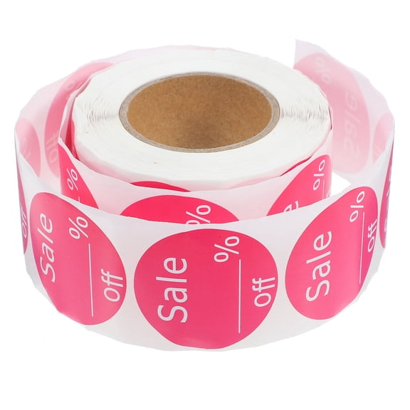 TITINICE Eye Catching Rosy Round Price Tags for Small Business and Mall Pricing