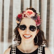TITINICE Comfortable Boho Flower Headband Embellished for Festival Wear