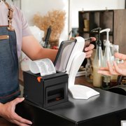 TITINICE High Speed Thermal Shipping Printer Portable Receipt Printer for Office Use Black