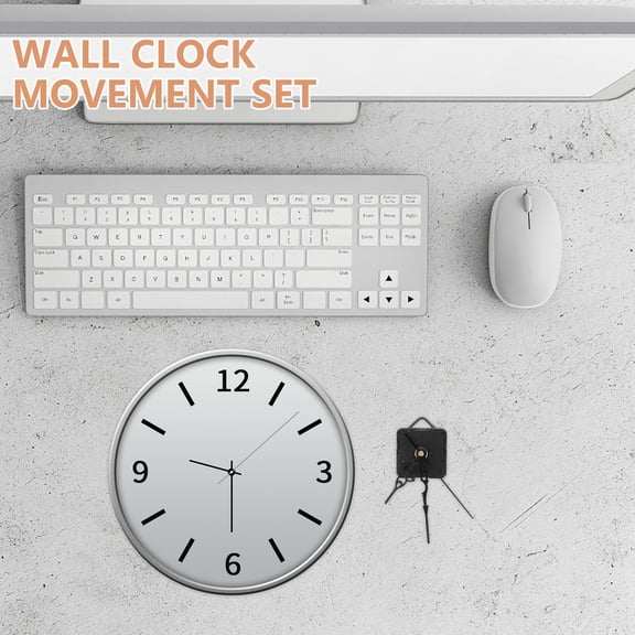 TITINICE Home Clock Movement Black Kit with Quiet High Precision Movement for Various Clock Styles