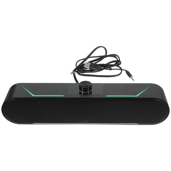 TITINICE Home Soundbar with Standing Design and LED Lighting Compatible with Desktop Tablet Devices