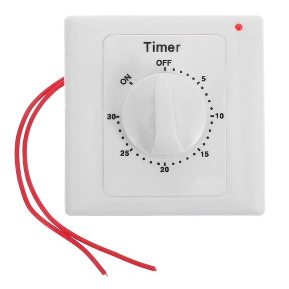 TITINICE Indoor Timer Control Switch, White ABS, for Versatile Applications