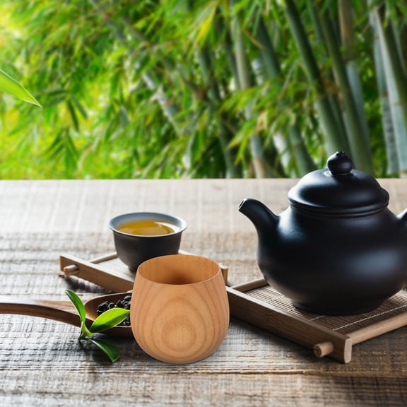 TITINICE wooden water cup 7cm Mouth Diameter x 8cm H Drinkware