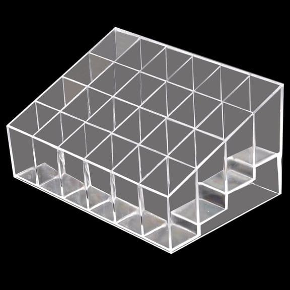 TITINICE Lipstick Display Stand in Transparent Acrylic for Cosmetic Organization