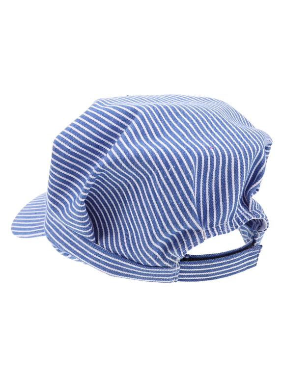 Mens Train Driver Cap Comfortable Lightweight Fabric Authentic Railroad Style Hat
