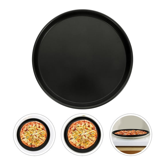 TITINICE Nonstick Round Oven Pizza Pan Metal Crisper Tray for Even Heat Distribution