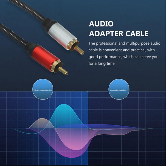 TITINICE Audio Equipment Adapter Cable Black Durable Flexible Audio Connector for Microphones