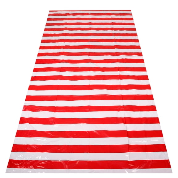 TITINICE Reusable Multi Stripe Party Tablecloth for Circus Birthday Carnival Theme Decorations