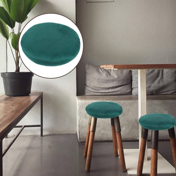 TITINICE Round Stool Cushion Dark Green Comfortable Replacement Seat Top for Home Use Easy to Install