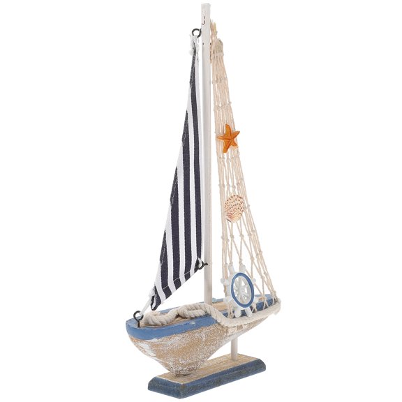TITINICE Sailing Ship Model Ornament with Unique Mediterranean Style for Stylish Home Decor