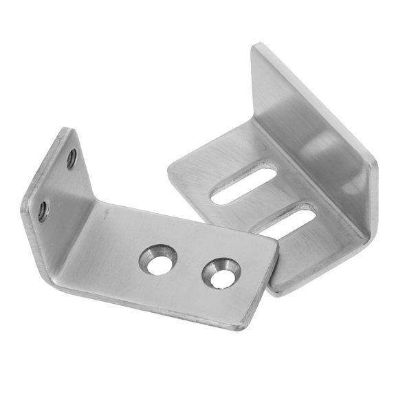 TITINICE Sliding Barn Door Hardware Plated Silver Floor Guide Adjustable Ground Mount Door Guide