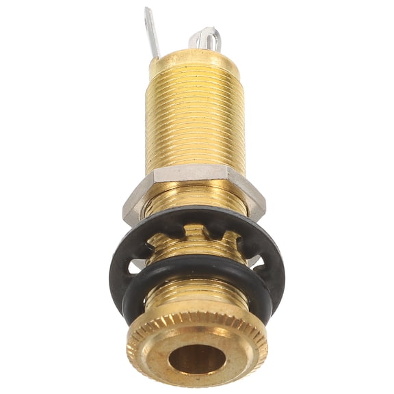 TITINICE Guitar Cylinder Endpin Jack with 3-Prong Wiring Connector for Electric Acoustic Instruments