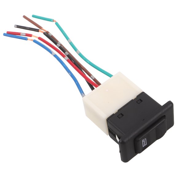 TITINICE Universal 5 Pin Car Window Lift Button with Harness and Red Light Indicator for Smooth Control