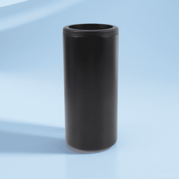 TITINICE Universal Insulated Can Cooler Black Stainless Steel Holder for Beer and Soda Cans