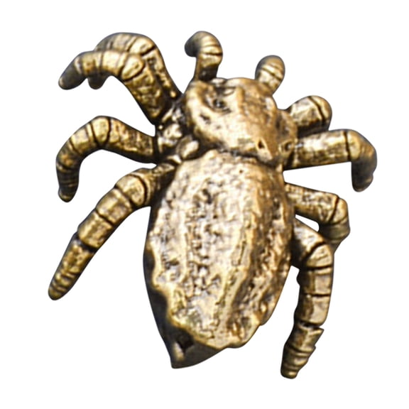 TITINICE Vintage Brass Spider Ornament for Home Decoration with Intricate Design and Steampunk Style