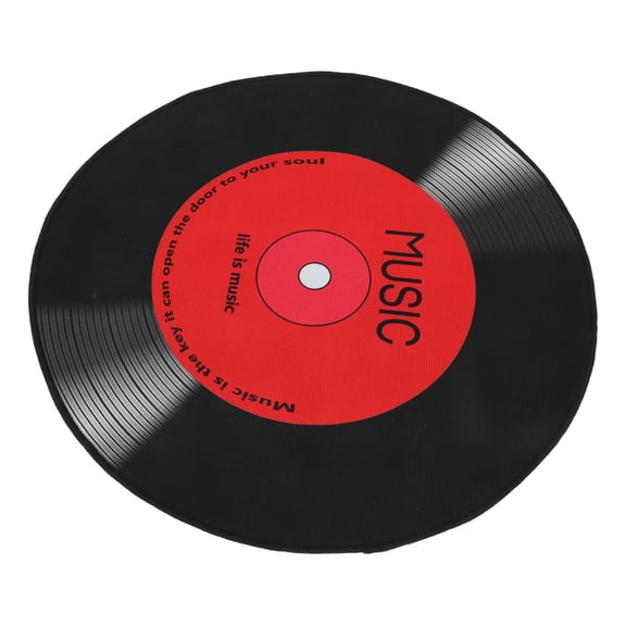 TITINICE Vinyl Record Area Rug Non Slip Soft Circular Rug for Living Room and Bedroom Decor