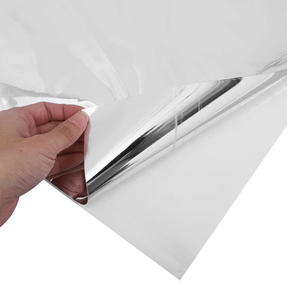 TITINICE Wall Mirror for Bedroom Plated Silver Adhesive Mirror Sheet Easy Installation