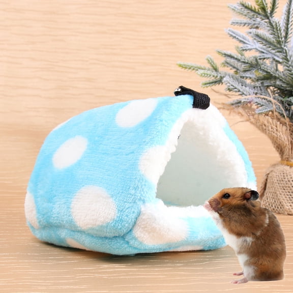 TITINICE Warm Sky Blue Pet Hammock Animal Hut Comfortable Design for Winter Use