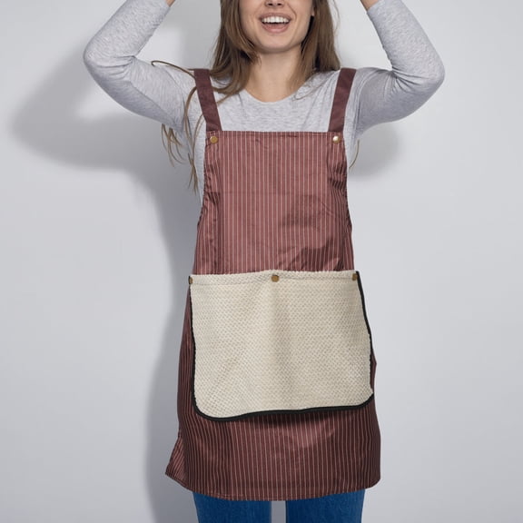 TITINICE Water Resistant Coffee Apron with Full Coverage and Convenient Pockets