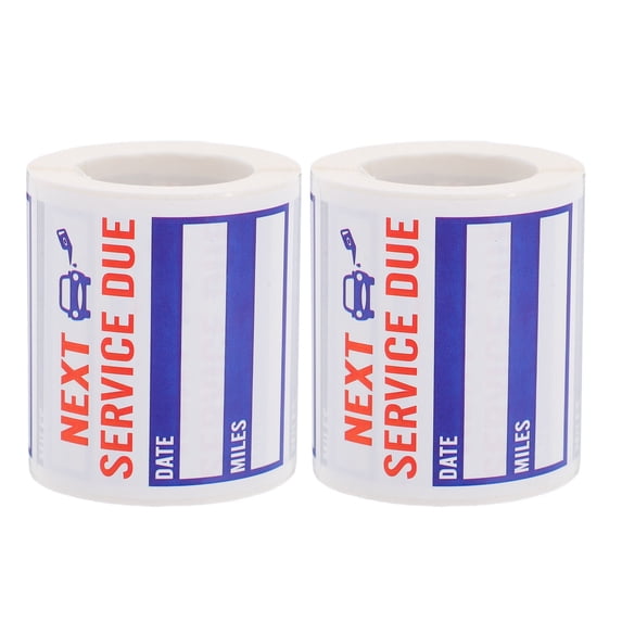 TITINICE Water-Resistant Next Service Due Sticker Blue Auto Maintenance Reminder Labels