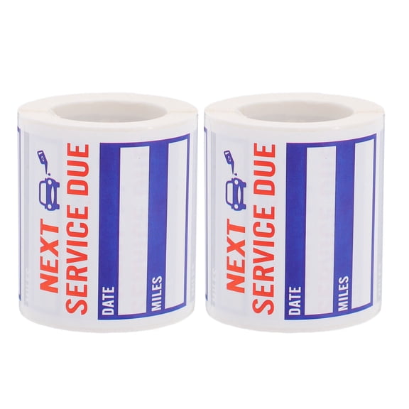 TITINICE Water-Resistant Next Service Due Sticker Blue Auto Maintenance Reminder Labels
