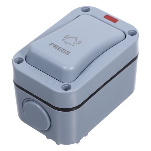 TITINICE Waterproof Outdoor Doorbell Push Button with Indicator Light Durable Surface Mount Switch