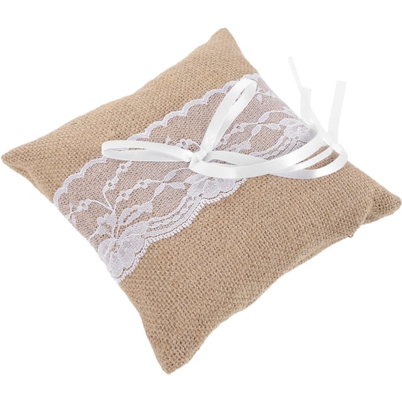 TITINICE Ring Bearer Pillows with Slots Wedding Ring Pillow Ribbon 1Pack