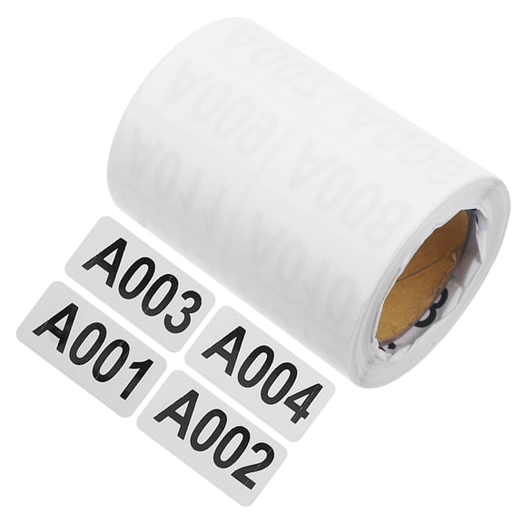 TITINICE White Number Label Stickers with Sequential Numbering for Inventory Management and Warehouse Organization