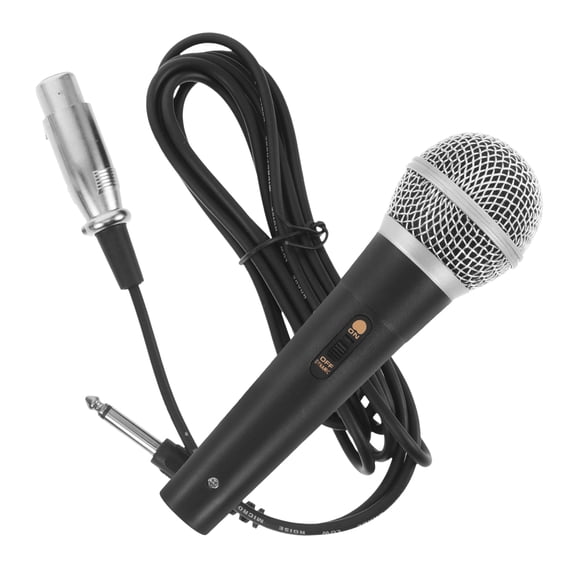 TITINICE Wide Frequency Response Black Corded Microphone for Singing and Presentations