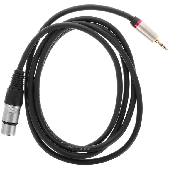 TITINICE XLR To Mini XLR Audio Plug Cable Nickel Plated Black 1Set For Musicians And Audio Professionals