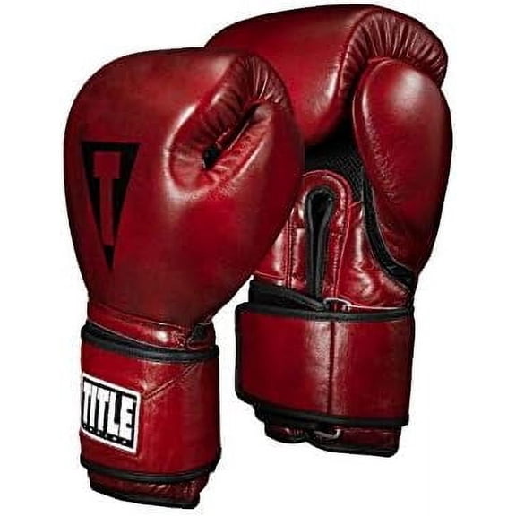 TITLE Boxing Blood Red Leather Bag Gloves - Boxing Gloves, Punching Bag Gloves, Kickboxing Gloves, Punching Gloves, Heavy Bag Gloves, Boxing Gloves Men, Boxing Gloves Women, Boxing Equipment