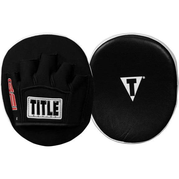 TITLE Boxing Gel Tech Punch Mitts 2.0, Black - Boxing Pads, Muay Thai, Focus Mitts, MMA and Kickboxing Equipment