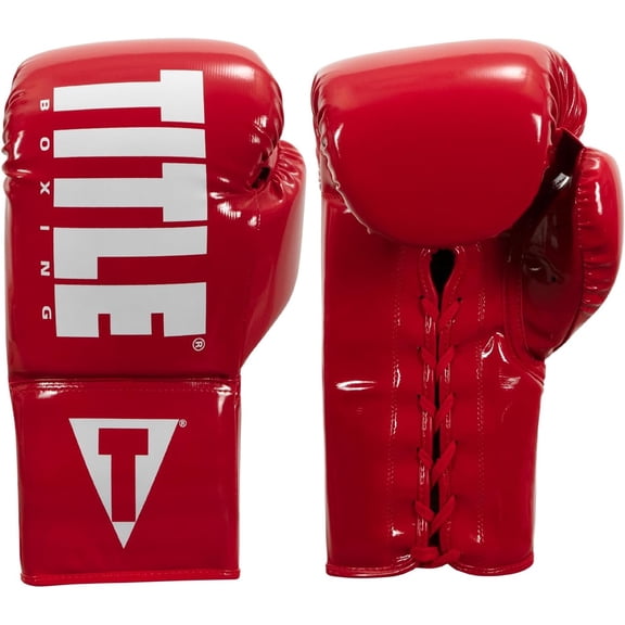 TITLE Boxing Inferno Intensity Lace Training Gloves - MMA, Kickboxing, Punching Bag, Sparring - 14, 16, 18oz
