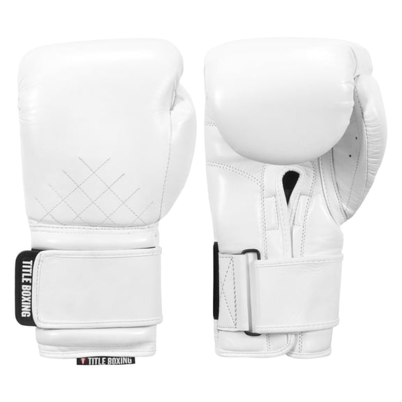 TITLE Boxing Ko-Vert Bag Boxing Gloves, 12oz, White