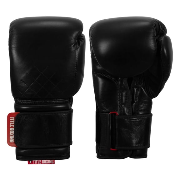 TITLE Boxing Ko-Vert Bag Boxing Gloves, 16oz, Black