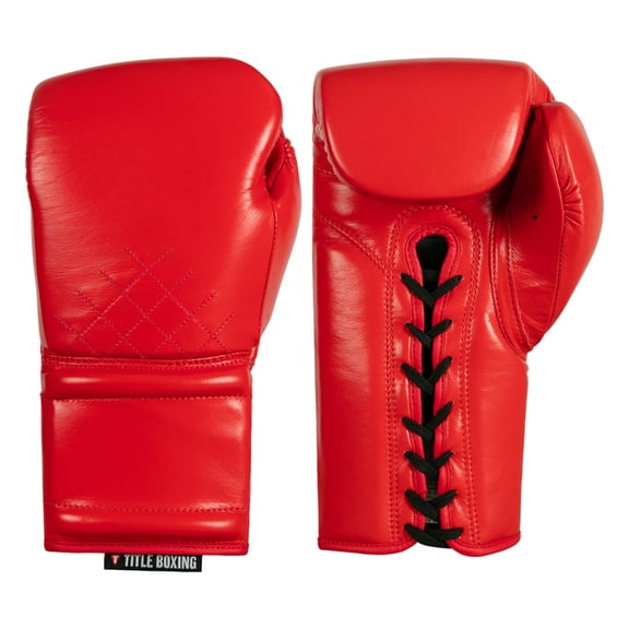 TITLE Boxing Ko-Vert Sparring Boxing Gloves, 16oz, Red